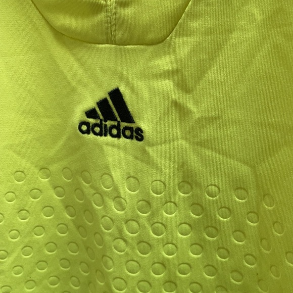 Neon Yellow Adidas Jersey Athletic Shirt - Picture 2 of 5